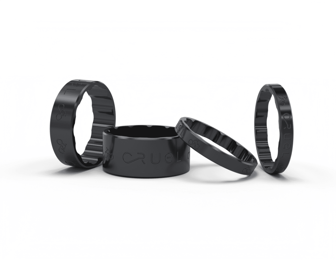 THICKNESS / HEADSET SPACER - BLACK DELRIN